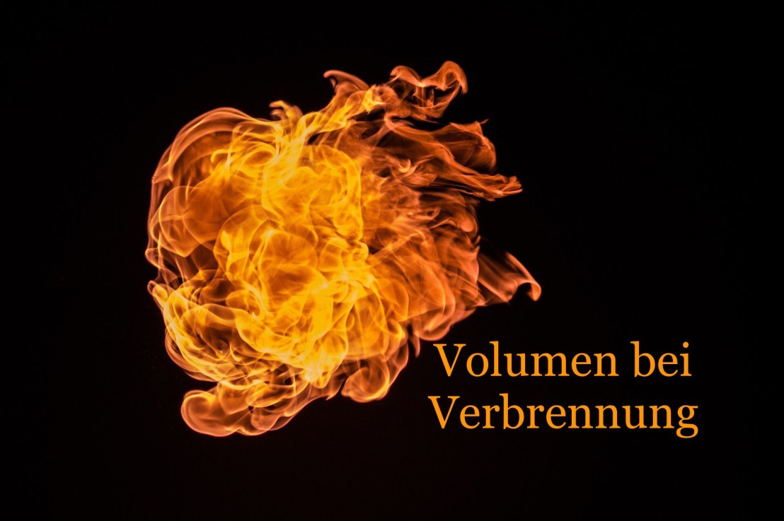 Volumen bei Verbrennung﻿